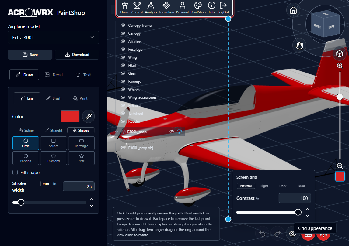 Grid settings